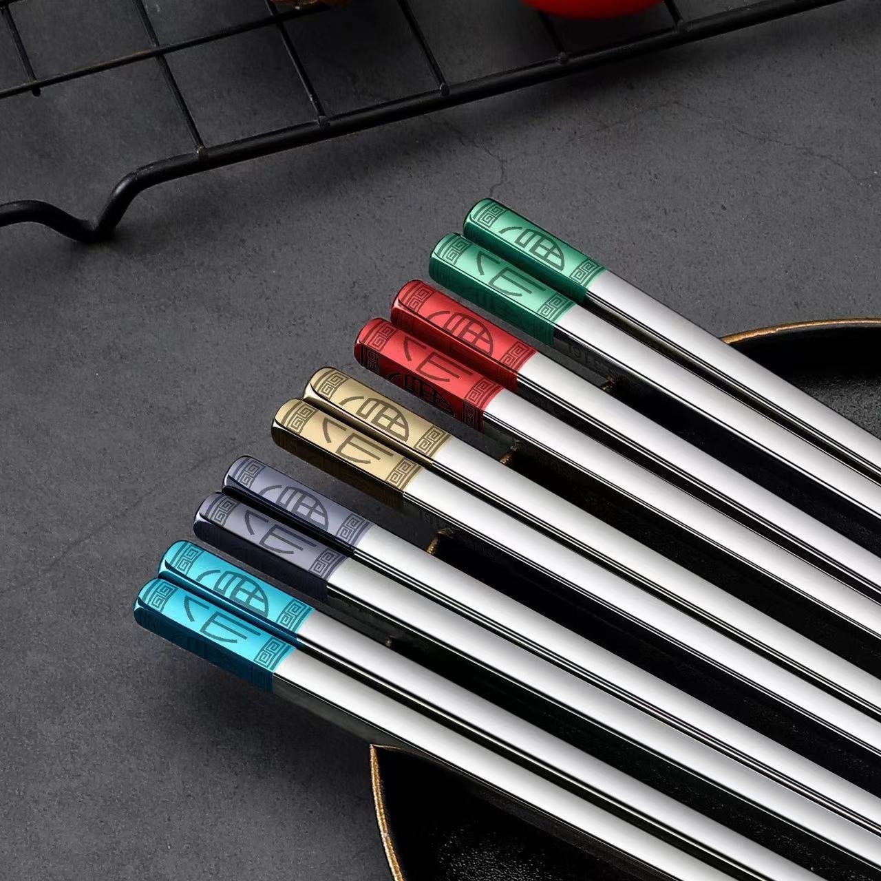 Featured image for 'Empa ASMR Stainless Steel Blessing Chopsticks – Elegance in Every Bite!'