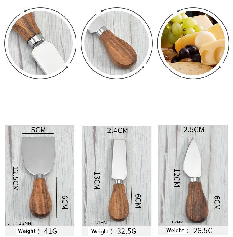 Featured image for '6-Piece Stainless Steel & Acacia Wood Cheese Knife Set  The Perfect Gift for Cheese Lovers'